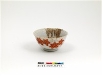 藏品(白瓷彩繪楓葉紋碗)的圖片