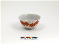 藏品(白瓷彩繪楓葉紋碗)的圖片