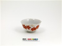 藏品(白瓷彩繪楓葉紋碗)的圖片