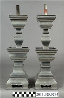 藏品(錫製燭臺一對)的圖片