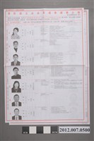 藏品(臺南市選舉委員會編印《第8屆立法委員選舉選舉公報》)的圖片