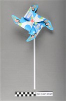 藏品(高雄市議員候選人郭建盟與高雄市長候選人陳菊風車競選宣傳品（藍）)的圖片