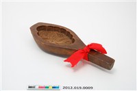 藏品(菱形單面雕蓮花蓮蓬紋帶柄餅印)的圖片