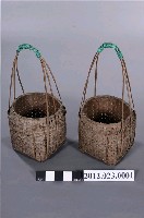 藏品(竹編提籃一對)的圖片