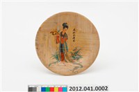 藏品(麻姑獻壽圖竹製圓盤)的圖片