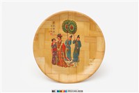 藏品(貴妃醉酒圖竹製圓盤)的圖片