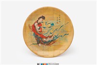 藏品(仙宮嫦娥圖竹製圓盤)的圖片