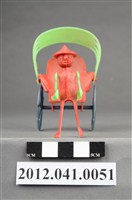 藏品(車夫正在拉人力車造型模型玩具)的圖片