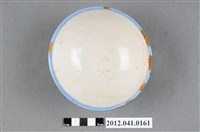 藏品(碗面寫有太子牌碗粿淺藍色滾邊白色瓷碗)的圖片