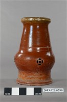 藏品(南投窯紅陶長頸鼓凳)的圖片