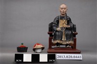 藏品(新竹周玉樹官服泥塑像與冬夏帽組)的圖片