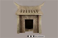 藏品(石造雕花客家燕尾土地公廟)的圖片