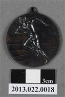 藏品(臺灣田徑賽協會第13屆全省暨第5屆國教田徑賽大會第3名獎牌)的圖片