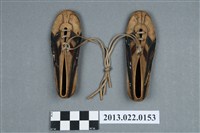 藏品(楊傳廣贈張星賢紀念白底紅藍條紋運動鞋一雙)的圖片