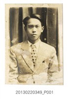 藏品(張星賢三弟正面半身照)的圖片