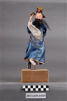 藏品(紙糊藍袍文官人偶)的圖片