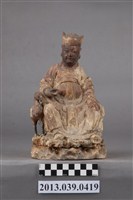 藏品(木刻仙鶴天師神像)的圖片