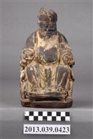 藏品(木刻土地公神像)的圖片