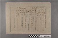 藏品(嘉南大圳組合〈昭和十四年度北新化區實行小組合歲入歲出豫算書〉)的圖片