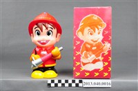 藏品(內政部消防署1999年消防寶寶瞄子手指揮官存錢筒)的圖片