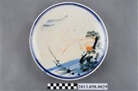 藏品(彩繪山水風景盤)的圖片