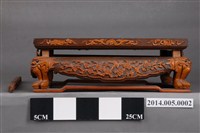 藏品(木刻「茄苳入石」宣爐几)的圖片