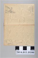 藏品(臺灣文化協會出版《興南新聞夕刊》昭和19年1月15日版)的圖片