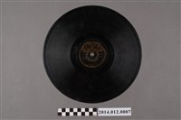 藏品(怡福電業廠、霸王唱片出品編號《台灣歌曲-電影「運河殉情記」主題歌-魂斷運河/母女會》（紀露霞唱）蟲膠唱片)的圖片