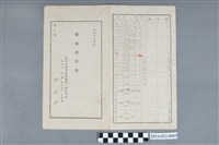 藏品(林俊雄昭和18年度臺南師範學校附屬第一國民學校初等科第5學年家庭通信票)的圖片