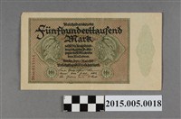 藏品(德意志國50萬馬克紙幣)的圖片