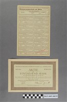 藏品(德意志尼德蘭銀行1千馬克股票及股息發放憑證)的圖片