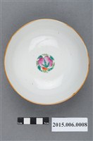 藏品(中國產清同治年製紅釉福壽雙全多子多孫碗)的圖片