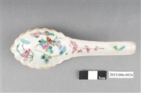 藏品(粉彩花卉蟲草紋湯匙)的圖片