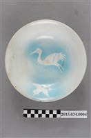 藏品(水藍色噴釉鶴紋碗)的圖片