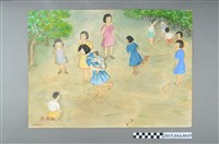 藏品(謝招治《童玩：跳繩、跳房子》)的圖片