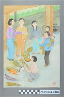 藏品(謝招治《戰時的蔬菜配給》)的圖片