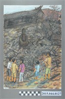 藏品(謝招治《龍山寺轟炸後現場》)的圖片