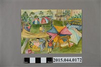 藏品(謝招治《九二一災民屋外避難》)的圖片