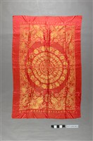 藏品(紅底金緹花龍鳳百子圖喜幛)的圖片