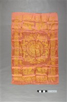 藏品(粉紅底金緹花龍鳳福壽紋喜幛)的圖片