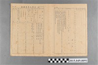 藏品(蔡天凰公務人員履歷表)的圖片