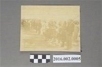 藏品(張星賢就讀早稻田大學時期利用寒假回台擔任巡迴教練於台北歡迎會會場)的圖片