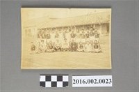 藏品(張星賢入選第十一屆柏林奧運第一候補，合宿訓練結束後回台參加歡迎比賽會與選手於宜蘭農林學校合照)的圖片