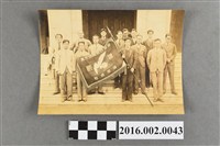 藏品(張星賢任職滿鐵時期與柯子彰等隊友參加滿鐵色別蹴球大會優勝紀念合照)的圖片