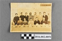 藏品(張星賢任職滿鐵時期代表滿州隊回台參加首屆「三外地對抗賽」與吳三連等人於歡送會合照)的圖片