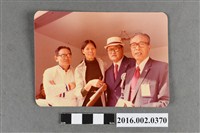 藏品(張星賢與紀政、廖漢水、張學亞於台南體育場報告台合照)的圖片