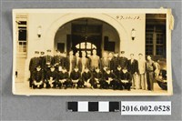 藏品(張星賢、謝國城等人與早稻田大學大濱總長暨棒球隊於台北市府合照)的圖片