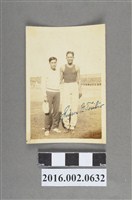 藏品(張星賢就讀早稻田大學時期與選手於運動場合照)的圖片