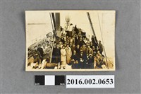 藏品(張星賢任職滿鐵時期代表日本參加第十一屆柏林奧運賽後搭船返日與隊友於客輪上合照)的圖片