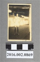 藏品(張星賢任職滿鐵時期代表滿州隊參加「神宮競技兼全日本選手權大會」勇奪四百公尺接力賽冠軍獨照)的圖片